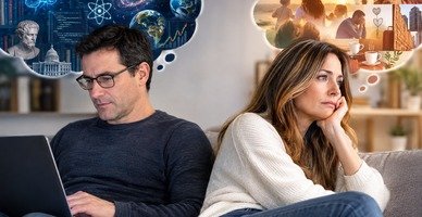  זוגיות עם גבר מבריק על הרצף האוטיסטי: הפער שמתיש ומבלבל